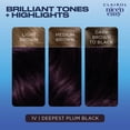 thumbnail image 6 of Clairol Nice'n Easy Permanent Hair Color Cream, 1V Deepest Plum Black, Hair Dye, 1 Application, 6 of 10