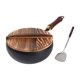 thumbnail image 4 of 9.45 pulgadas de wok sin recubrimiento con gancho colgante, utensilios de cocina, sartén salteado para un restaurante de cocina para el hogar del Patrón de martillo, 4 of 8