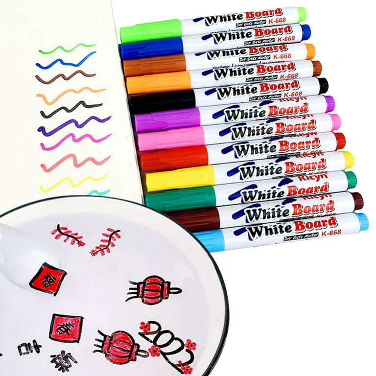Ymiko Magic Pens,, 2pcs/Set Water Pen Water Markers For Drawing Kids Gift  For Magic Painting Mat