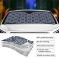 thumbnail image 4 of Kdxio Geometry Flower Print Front Windshield Sun Shade,Folding Auto Sunshade for Car Truck SUV-Small, 4 of 7