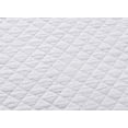 thumbnail image 4 of Chezmoi Collection Avon Diamond Geometric Solid Cotton Lightweight Quilt for All Seasons, 2-Piece Quilt Set, Twin, White, 4 of 6