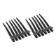 thumbnail image 2 of Caja de 12 pinzas para el pelo, para peluquería, color negro, 2 of 9