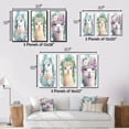 thumbnail image 4 of Designart "Floral Alpaca Charm in Watercolor Beauty I" Animals Llama Framed Wall Art Set Of 3 - Blue Llama Frame Gallery Set For Office Decor, 4 of 6