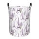 thumbnail image 1 of Balery Lavender Flowers Cesta de ropa redonda con asas, impermeable, independiente, para ropa, juguetes, dormitorio y familia-Medium, 1 of 6