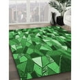 thumbnail image 3 of Ahgly Company Machine Washable Indoor Rectangle Transitional Deep Emerald Green Area Rugs, 6' x 9', 3 of 7