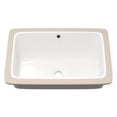 thumbnail image 3 of Novatto NP-U233921MB Novatto NP-U233921MB Rectangular White Undermount Sink with Matte Overflow Drain, 3 of 8