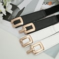 thumbnail image 7 of SUOSDEY Skinny Elastic Belts for Women Thin Stretch Belt Dress Belt 2 Pack,Black+White, 7 of 7