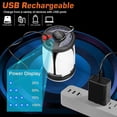 thumbnail image 3 of Camping Light, Solar Camping Light for Tent, Rechargeable Camping Light, 6000 Lumens Super Bright Tent Light, Foldable IP67 Waterproof 6 Modes Power B, 3 of 4