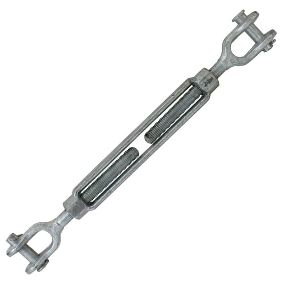 Galvanized Turnbuckle - Import - Jaw & Jaw - 3/4" x 9"