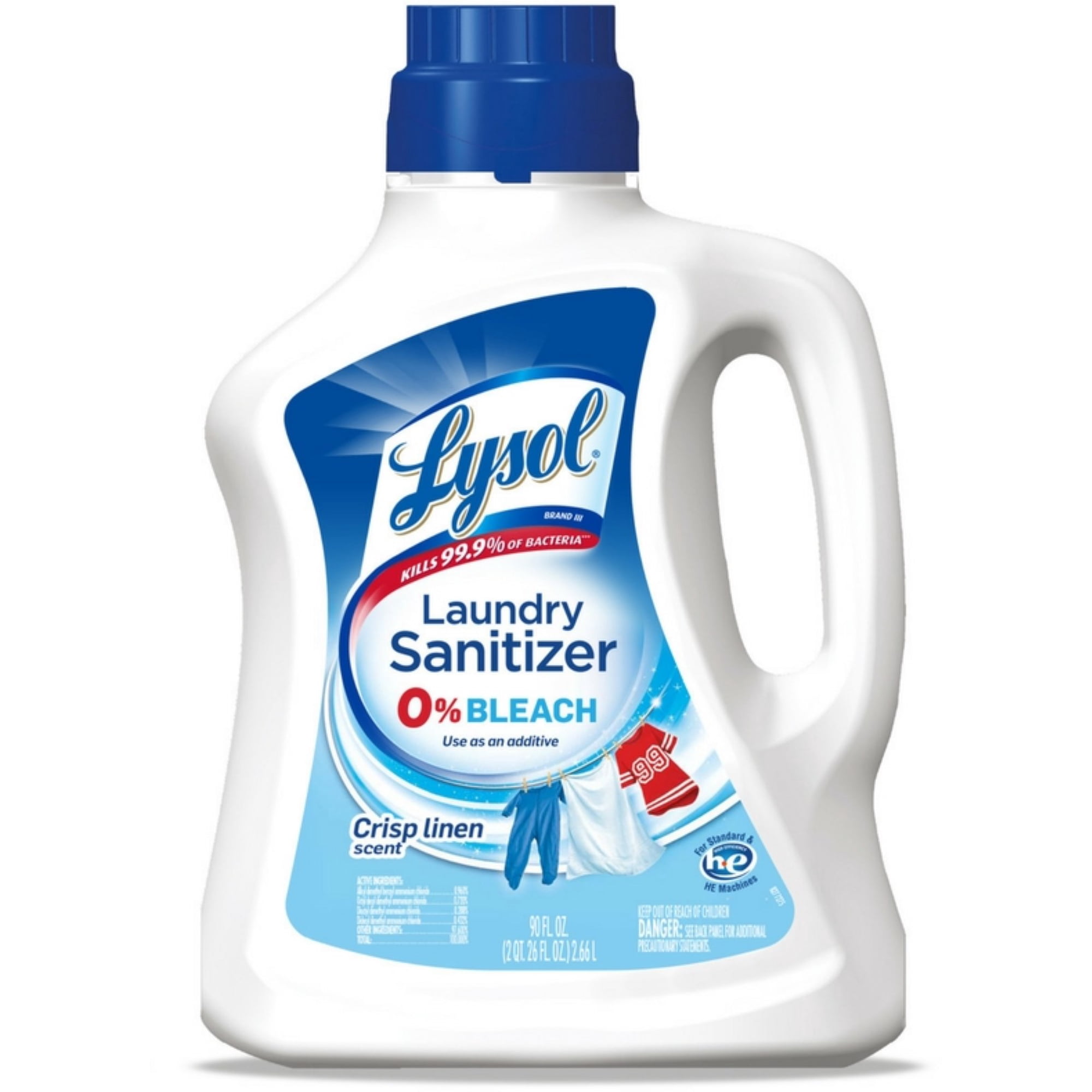 3 Pack - Lysol Laundry Sanitizer, Crisp Linen, Tested and Proven to Kill COVID-19 Virus, 90 Ounce