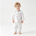 thumbnail image 6 of Boys And Girls Soft Pajamas Cotton Toddler Pjs Long Sleeve Kid Sleepwear Sets,6-12 Months 12-24 Months 2t 3t 4t 5t 6t 7t 8t 9t Children(Blue,3-6 Months), 6 of 6