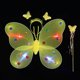 thumbnail image 1 of Alas de mariposa luminosas para decoración de espalda de niña, juguete flash para niños, maravillosa varita mágica de hadas, juego de tres piezas de hadas de flores, 1 of 6
