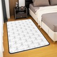 thumbnail image 4 of jejeloiu Gray Bow Living Room Rugs Area Rug 3x5 Cute Bowknot Indoor Floor Mat Boys Girls Kawaii Accent Rug Women Men Bow and Stripes Decorative Rug, 4 of 8