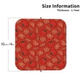 thumbnail image 2 of Kdxio Tomatoes Funny Coasters,4 Pcs Leather Coasters,Housewarming Gifts,Protect Furniture from Water Marks Scratch and Damage, 2 of 8