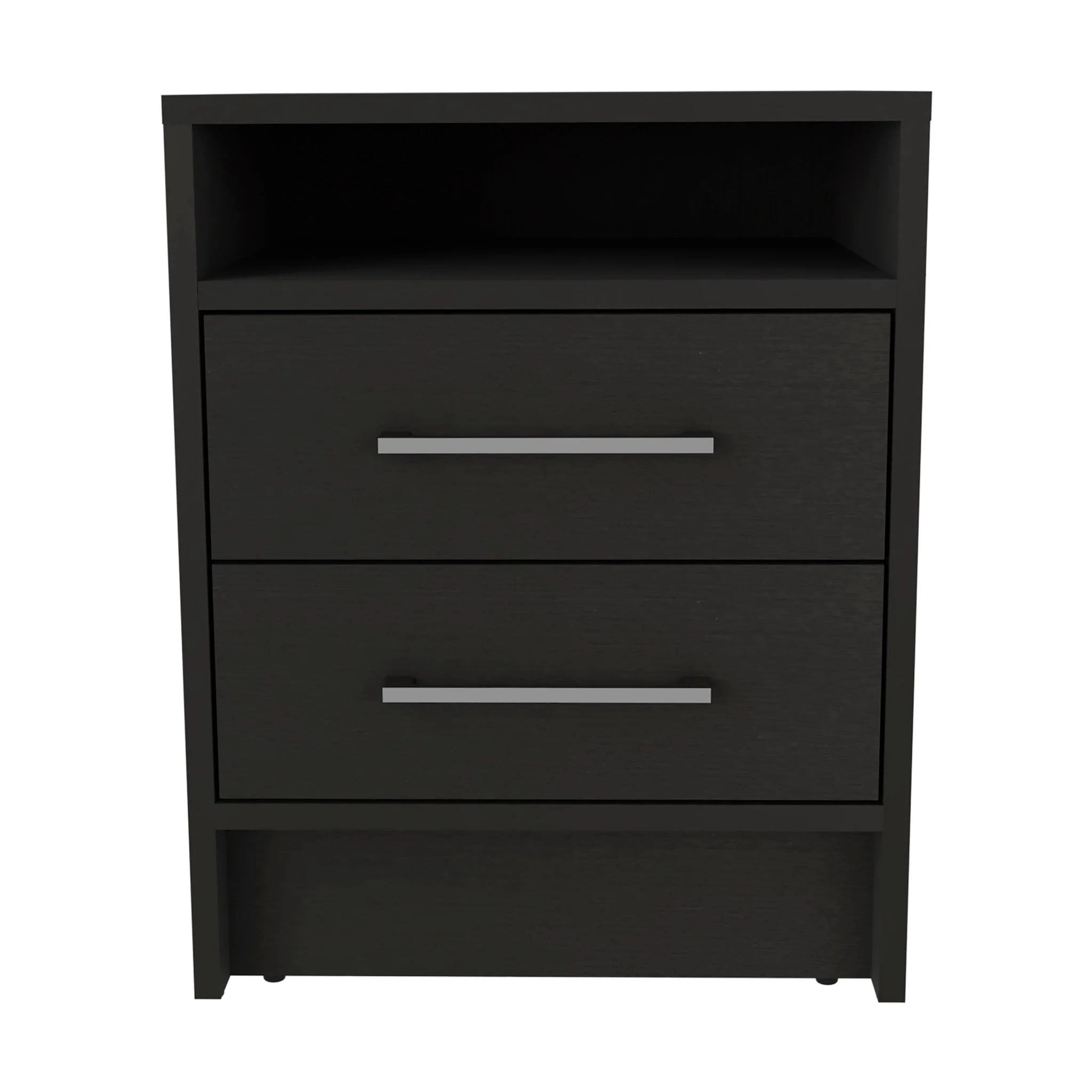 HomeRoots 530261 16 in. Black Four Drawer Dresser