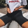 thumbnail image 2 of Pantalones cortos de ciclismo de verano para mujer, pantalones cortos elásticos básicos, pantalones cortos negros sólidos para mujer, ropa femenina, pantalones de chándal strike Tan Jianjun unisex, 2 of 2
