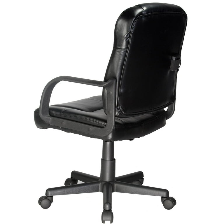 Relaxzen Executive Mid Back Massage Leather Office Chair