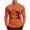 Orange, variant on HAOTAGS Mens Halloween Hooded Hoodie, Casual Pullover Warm Long Sleeve Graphic Tees Orange L