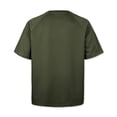 thumbnail image 2 of FRSASU Men's Solid Waffle T-Shirts Short Sleeve Casual Crew Neck Shirt Summer Plain Pullover Tee Tops Army Green, 2 of 4