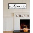 thumbnail image 4 of CDDposter Love You More Sign Wall Decor: Bedroom Wall Art Decor Above Bed Modern Farmhouse Rustic Family Wall Signs Framed Hanging Wall Plaques Home Decor for Living Room Master Bedroom 12" x 40", 4 of 4