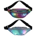 thumbnail image 4 of TABLZONE 2-Pack Oxford Cloth Fanny Pack for Women, Lightweight Crossbody Waist Bag for Outdoor Travel, Hiking, Walking, 4 of 8