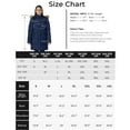 thumbnail image 4 of WenVen Women's Jacket Winter Puffer Coat Warm Windproof Fleece Jacket Blue 2XL, 4 of 7