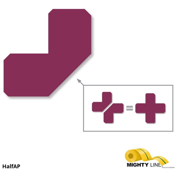 Mighty Line 2" Purple Half Angle - Pack of 100