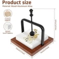 thumbnail image 2 of Modern Countertop Paper Towel Holder, Solid Wood Base & Aluminum Alloy Stand, Minimalist Style, for Home, Hotel, Restaurant, KTV, 2 of 7