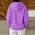 thumbnail image 4 of Womens Oversized Hoodies Sweatshirts Fall Long Sleeve Kangaroo Pocket Drop Shoulder Sweater XL, 4 of 6