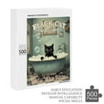 thumbnail image 6 of 500 Piece Jigsaw Puzzle 15" x 21" Finished Size Black Cat Wash Your Paws Artwork - Wood Puzzles - Family Activity Games Home Decor Wall Art - Wooden Puzzles, 6 of 8