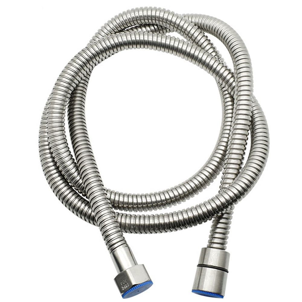 Extra long plated tube Hand held shower hose with solid brass nut
