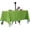 Green Polka Dot, variant on Rectangle Outdoor Tablecloth Waterproof Stain Resistant Table Linen Cloth with Umbrella Hole and Zipper for Patio Picnic Garden Party Table, 60x120 Green Stripe