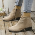 thumbnail image 4 of Ankle Cowboy Boots for Women Cowgirl Western Short Booties Round Toe Casual Country Slip on Dress Shoes, 4 of 8