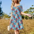 thumbnail image 4 of l Vestido pirata divertido de manga corta vestido elegante vestido de verano mujer vestido mujer verano traje de mujer, 4 of 7
