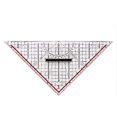 thumbnail image 2 of 30CM Drawing Triangle Ruler Multi-Function Drawing Design Ruler with Handle Protractor Measurement Ruler, 2 of 5