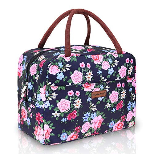 Lunch Bags for Women Insulated Cooler Lunch Bag Tote Bag Lunch Box with Large Capacity by RONAVO 