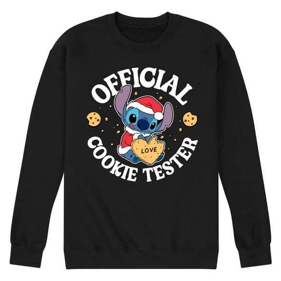 Lilo & Stitch - Official Cookie Tester - Men's Crew Neck Fleece Pullover