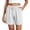 White, variant on Lixiuxyad Flowy Shorts for Women Relaxed Fit Elastic Shorts For Comfortable Everyday Knit Short With Breathable And Flexible Waistband Sizes S-2XL,Black
