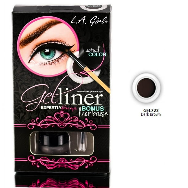Juego de delineador en gel L.A. Girl Marrón Oscuro