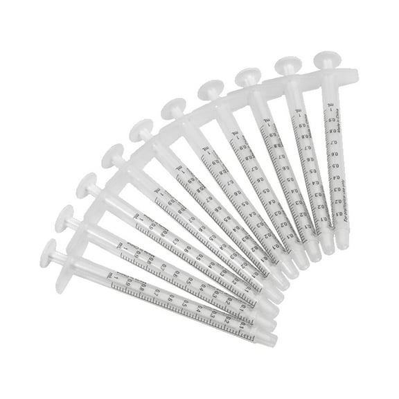 Ezy Dose Oral Syringe 1mL, Dispense Liquid Medicine to Children, Adults, Small Pets (50 Count)