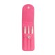 thumbnail image 1 of Seitruly Juego de 3 pinzas de aseo para pestañas, juego de pinzas de acero inoxidable para cejas con bolsa de almacenamiento, herramientas de maquillaje, plantillas de cejas Rosa roja Seitruly CE000310-03, 1 of 6