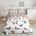thumbnail image 2 of Erosebridal Chic Butterfly Comforter Sets Twin Size , Botanical Eucalyptus Comforters & Duvets, Microfiber 2pcs, 2 of 6