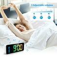 thumbnail image 3 of Digital Alarm Clock, AMIR 5.8-inch RGB LED Alarm clock with DST Automatic Daylight Saving Time Snooze Calendar Volume Brightness Adjustable Clock for Kids Bedroom Gift, 3 of 10