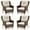 Beige, variant on Bellefurn Patio Furniture Chairs Outdoor Wicker Chairs of 4,High Back Rattan Wicker Chairs with Comfy Cushions for Deck Porch Balcony Backyard Garden