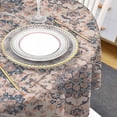 thumbnail image 4 of Boho Vintage Round Tablecloth 60 Inch - Waterproof Fabric Table Cloth Protector, Southwestern Ethnic Mexican Flowers Tablecloths Washable Table Cover for Kitchen Banquet Coffee Table Party, 4 of 6