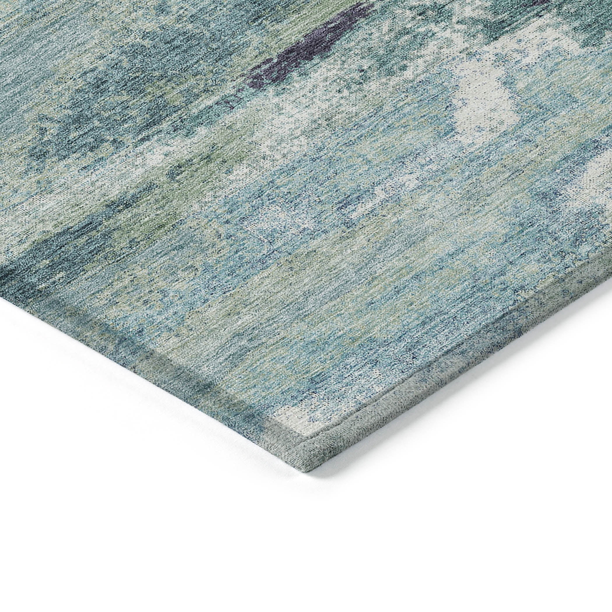 Addison Rugs Chantille Indoor/Outdoor Transitional Geometric, Abstract Aloe Washable Rectangle Rug, 1'8" x 2'6"