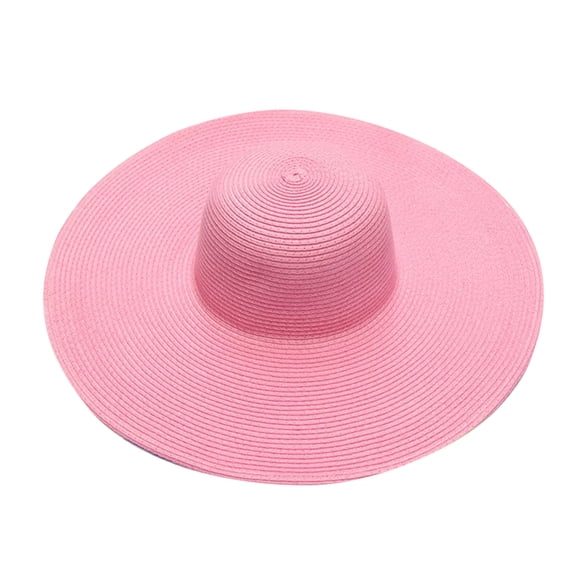 Summer Wide Brim Straw Sun Hat for Women Girls Beach Foldable Lightweight Travel Outdoor