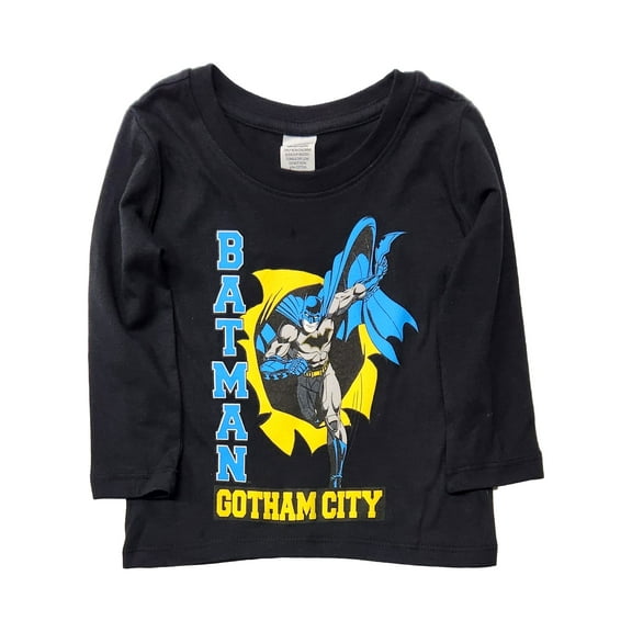 Infant & Toddler Boys Black Batman Super Hero T-Shirt Tee Shirt 4T