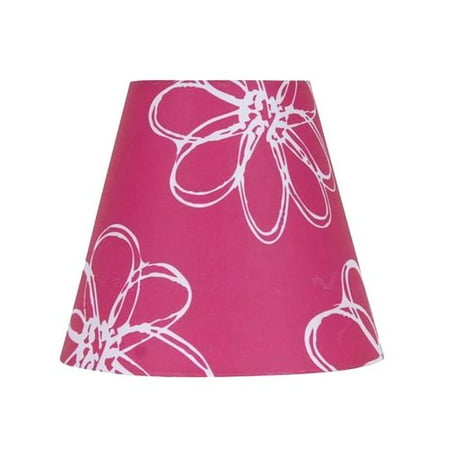 Mainstays 7" Pink Floral Accent Shade