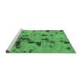 thumbnail image 2 of Ahgly Company Machine Washable Indoor Square Abstract Emerald Green Modern Area Rugs, 6' Square, 2 of 4